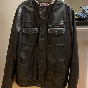 Leather coat